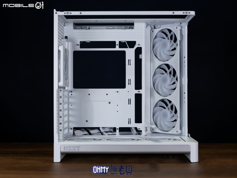 NZXT H6 RGB+一體式曲面玻璃雙艙海景機殼 滿配風扇x支援背插