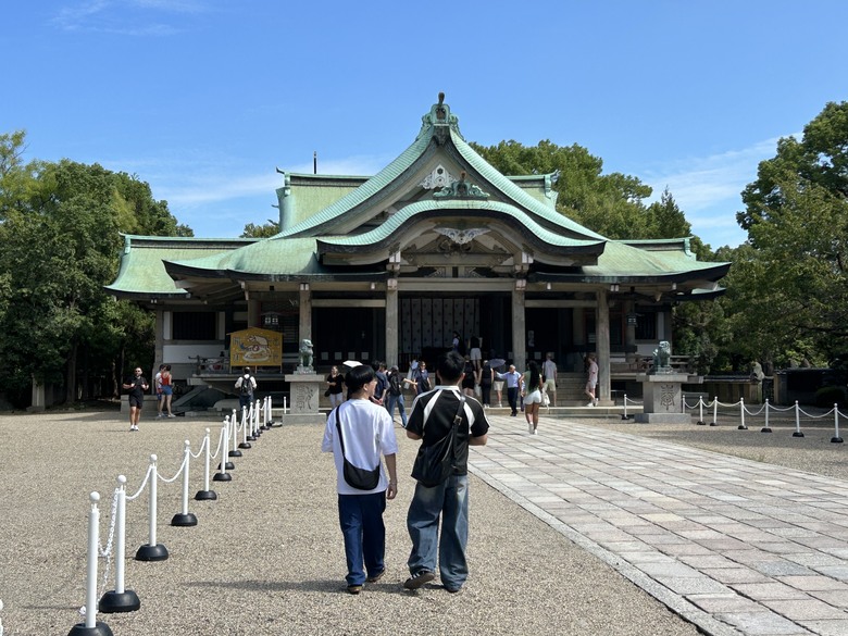 用 力 騎 到 大 阪 (大阪府廳、難波城跡、大阪城)