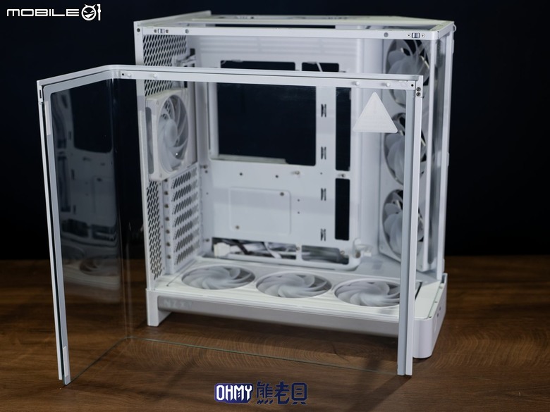 NZXT H6 RGB+一體式曲面玻璃雙艙海景機殼 滿配風扇x支援背插