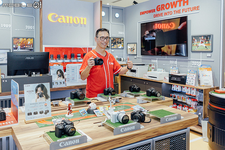 Canon 進駐臺北大巨蛋｜運動主題體驗店正式開幕，陳冠宇化身一日店長！