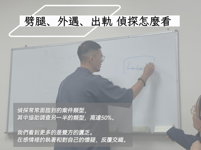 《劈腿、外遇、出軌，偵探怎麼看》