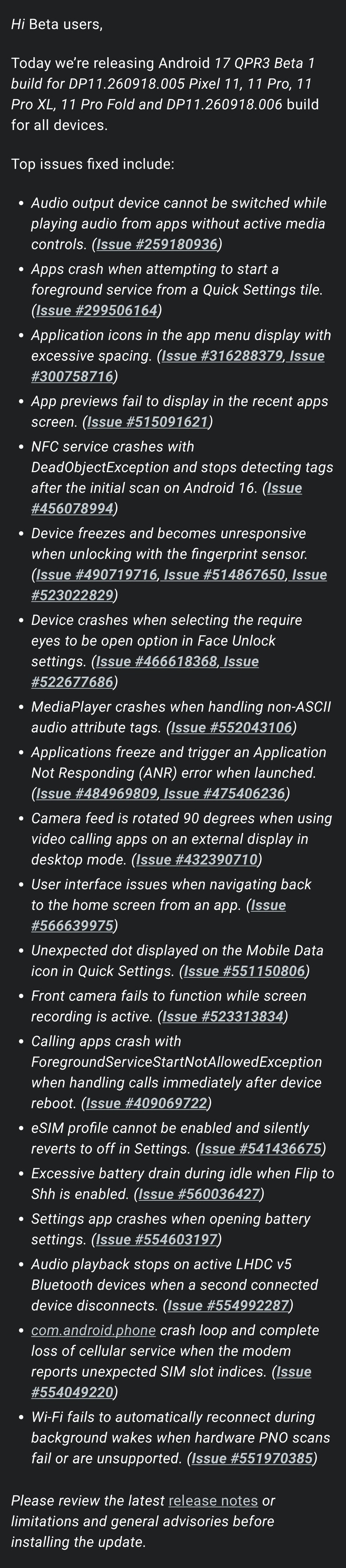 [ Android 17 QPR3 Beta 1 OTA ]