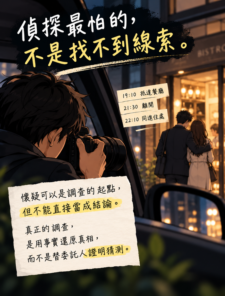 【偵探最怕的，不是找不到線索】有時候，真相跟你想的完全不一樣