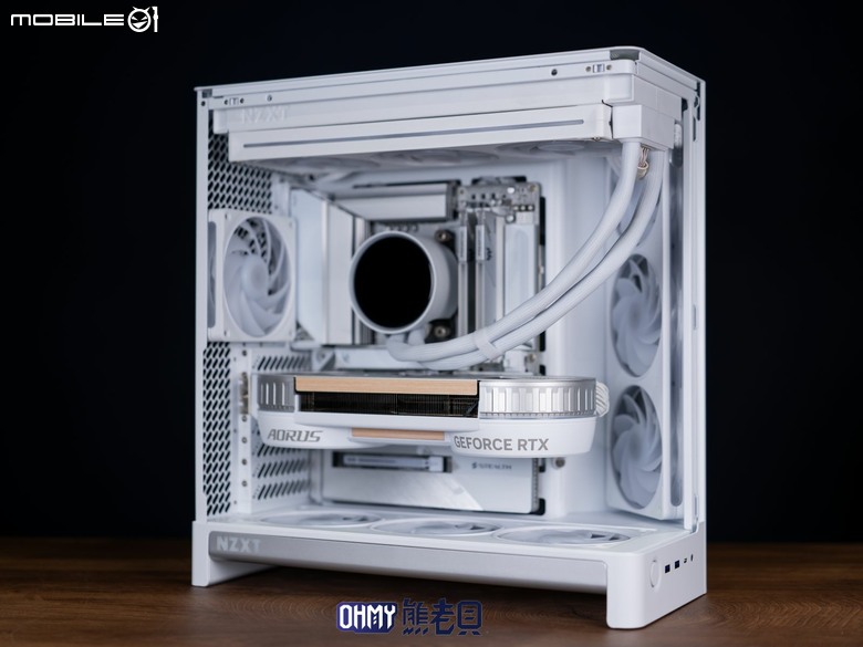NZXT H6 RGB+一體式曲面玻璃雙艙海景機殼 滿配風扇x支援背插