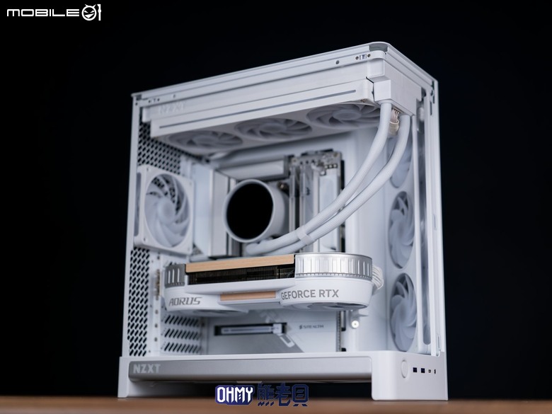 NZXT H6 RGB+一體式曲面玻璃雙艙海景機殼 滿配風扇x支援背插
