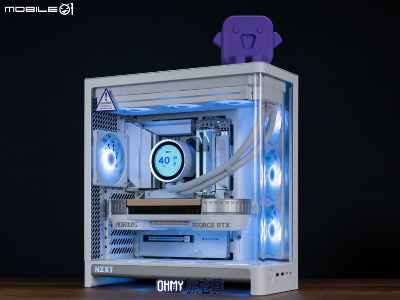NZXT H6 RGB+一體式曲面玻璃雙艙海景機殼 滿配風扇x支援背插