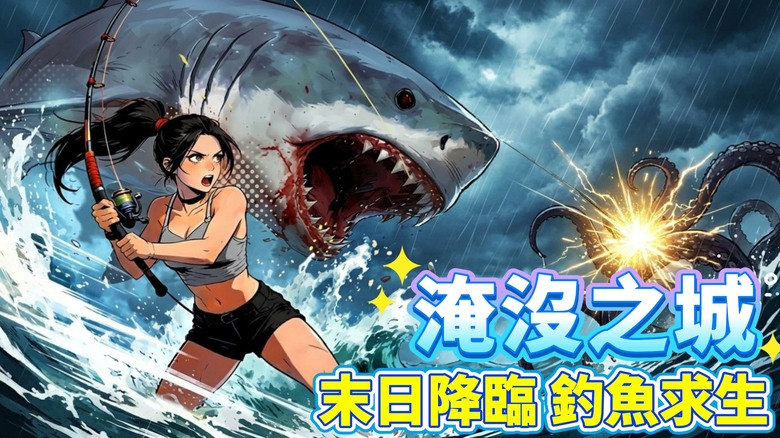 《淹沒之城：末日釣魚求生》Submerged: Last Cast 10月23日更新 世界被洪水吞噬 末日生存竟然靠釣魚？| 進入危機四伏的水上世界！探索沉沒文明、捕捉詭異變異魚、升級釣竿與生存科技