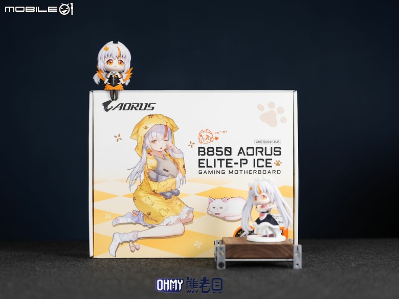 Q萌形象二次元雕妹 技嘉 B850 AORUS ELITE-P ICE主機板