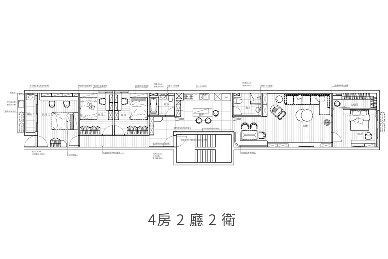 【作品開箱】台北40坪老屋翻新｜狹長老屋的採光解法，用一道玻璃磚牆