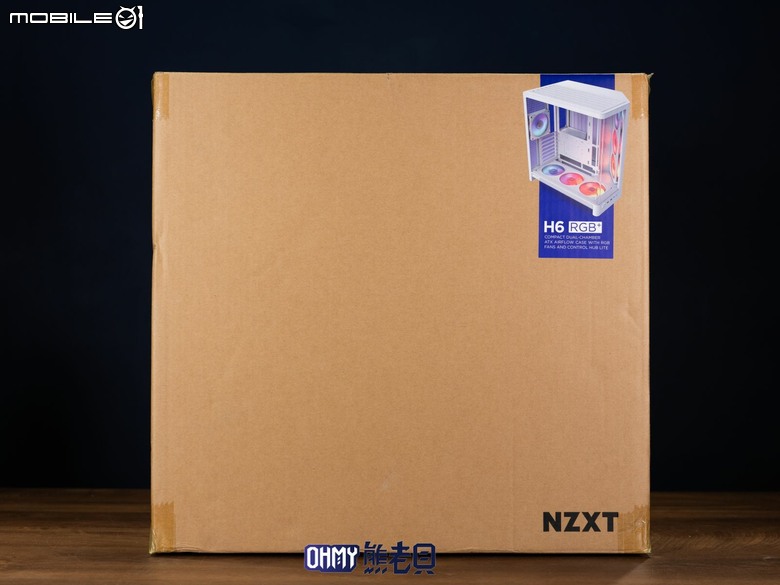 NZXT H6 RGB+一體式曲面玻璃雙艙海景機殼 滿配風扇x支援背插
