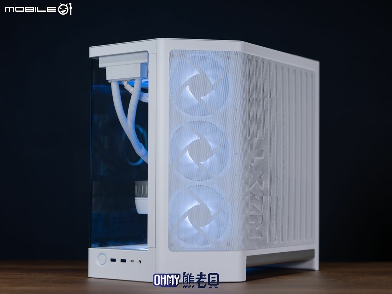 NZXT H6 RGB+一體式曲面玻璃雙艙海景機殼 滿配風扇x支援背插
