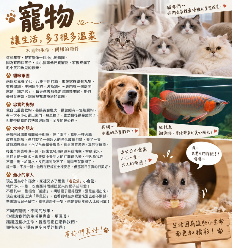 寵物二三事：從黃金獵犬、紅龍魚，到一隻正在逃亡的老公公！😂