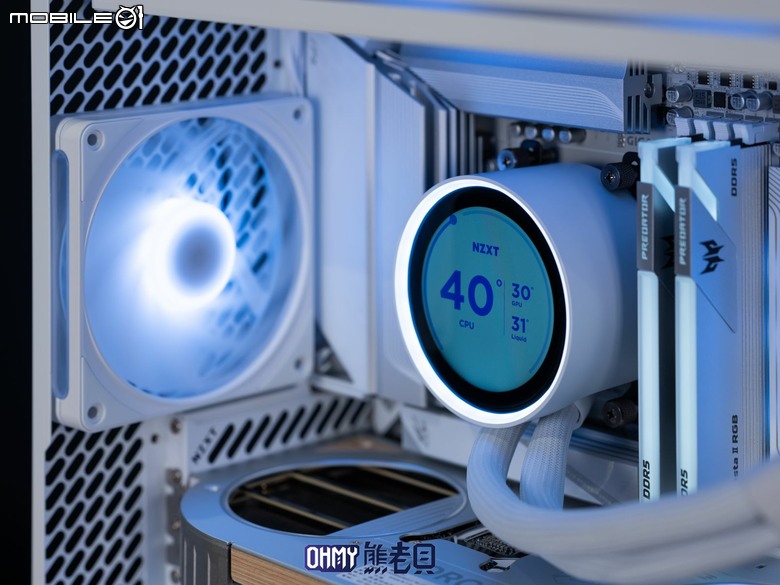 NZXT H6 RGB+一體式曲面玻璃雙艙海景機殼 滿配風扇x支援背插