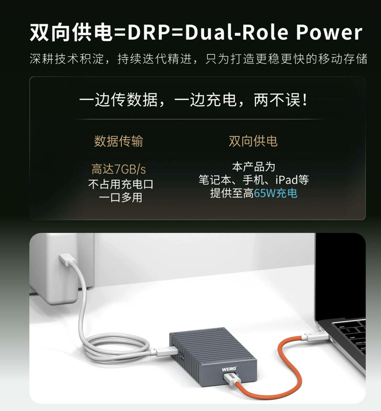 【開箱簡測】既是外接盒也是HUB,WERO (雷翎) Thunderbolt 5 DRP 全模式 M.2/NVMe SSD 外接盒效能簡測 (圖多)