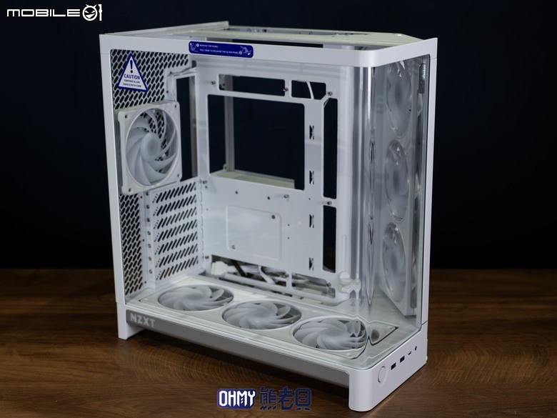 NZXT H6 RGB+一體式曲面玻璃雙艙海景機殼 滿配風扇x支援背插