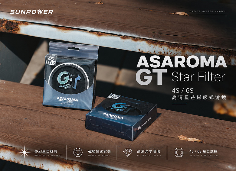 點我看大圖 開箱 SUNPOWER ASAROMA GT 星芒濾鏡體驗心得