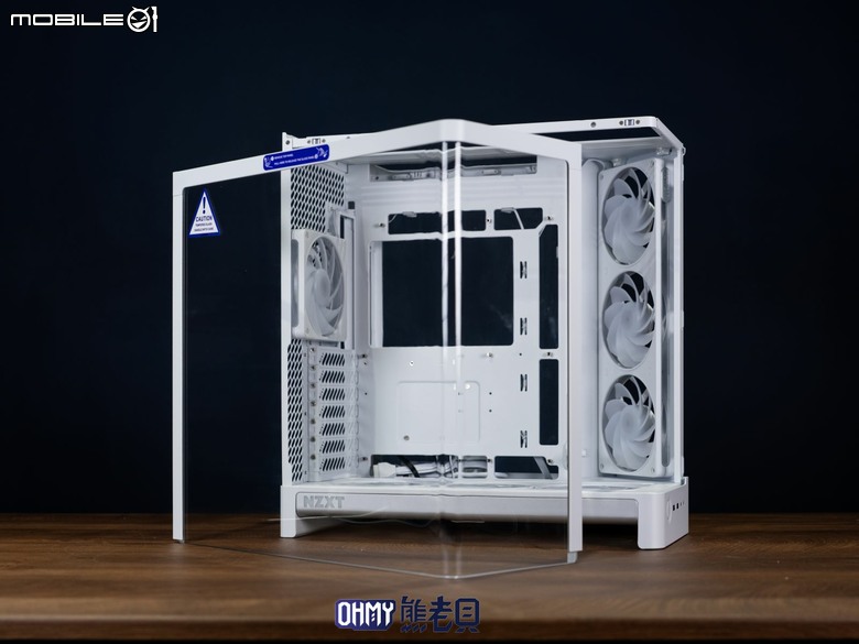 NZXT H6 RGB+一體式曲面玻璃雙艙海景機殼 滿配風扇x支援背插