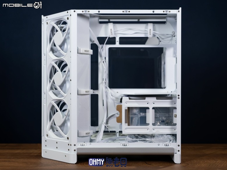 NZXT H6 RGB+一體式曲面玻璃雙艙海景機殼 滿配風扇x支援背插