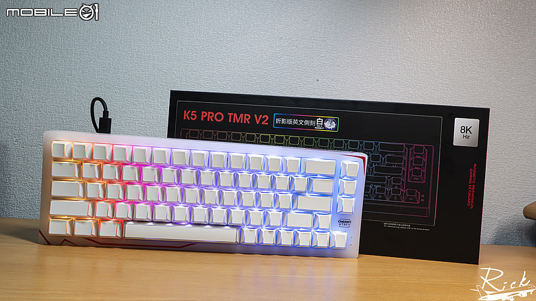 點我看大圖 【開箱】更加完美的櫻桃磁軸 | CHERRY XTRFY K5 PRO TMR V2 RGB WHITE