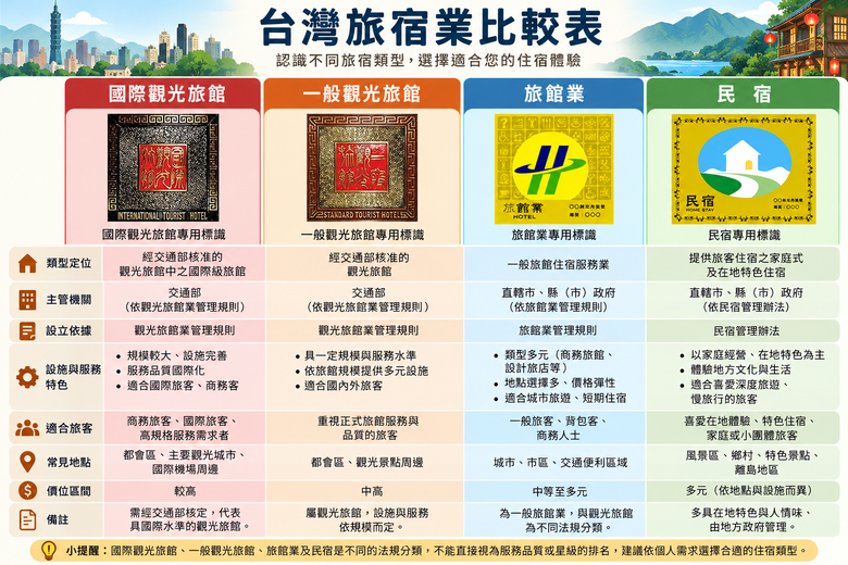 [閒聊] 原來不是看到「飯店」兩個字就都一樣？