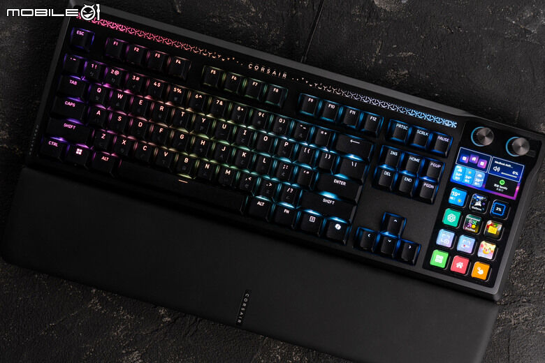CORSAIR GALLEON 100 SD 鍵盤開箱體驗 整合 Stream Deck 設計提供寬廣自訂功能的強大創作工具