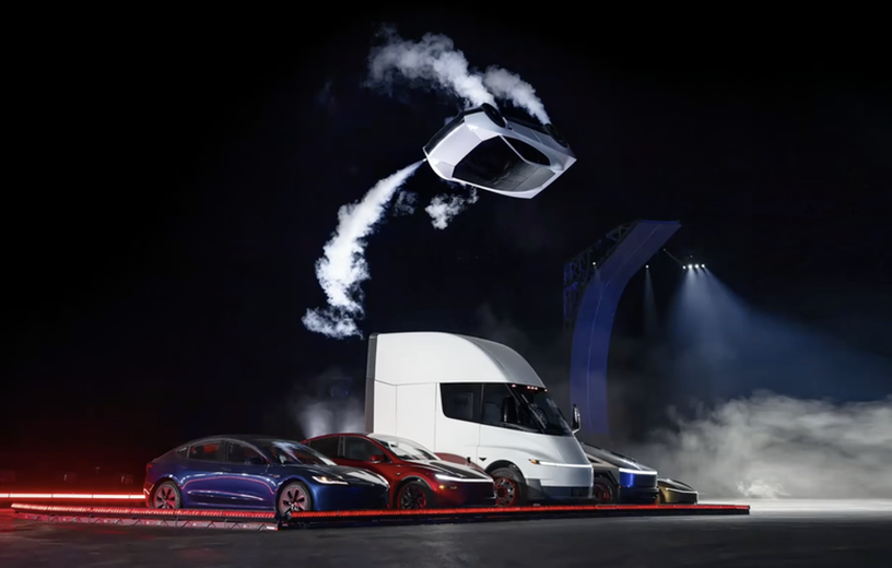 比0~60英里加速0.81秒還要更狂！Tesla Roadster 飛起來給大家看！