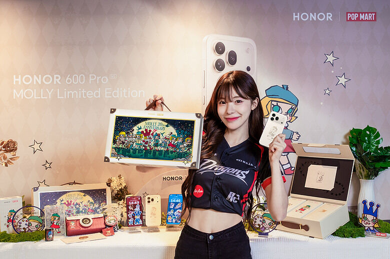榮耀進駐味全龍大巨蛋音樂盛典，HONOR 600 Pro MOLLY 限量版同步開賣！