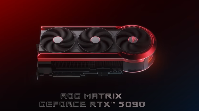 ROG 推出 Matrix GeForce RTX 5090 顯示卡紀念版 以獨特設計與超高供電提供更強顯示效能！