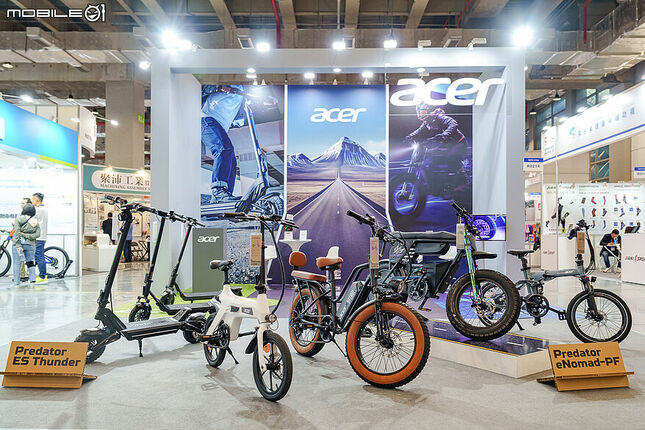 擴展都會智慧移動產品 Acer 於台北自行車展推出電輔車與電動滑板車新品