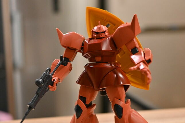 紅色有角三倍速【全家人的驚喜】HGUC MS-14S 夏亞專用傑爾古格 開箱分享