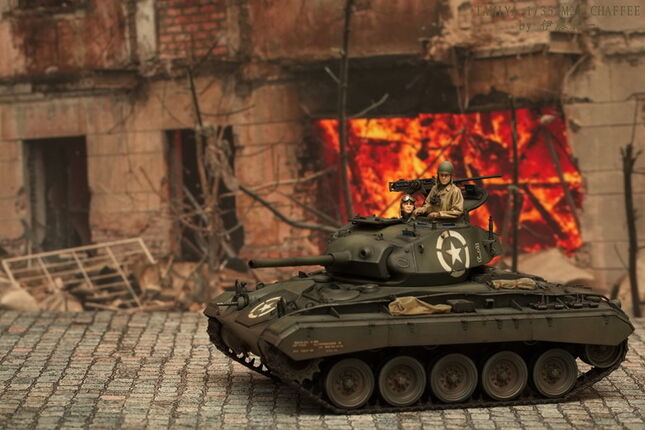 【模型樣品製作】TAMIYA  1/35 M24 Chaffee #35391