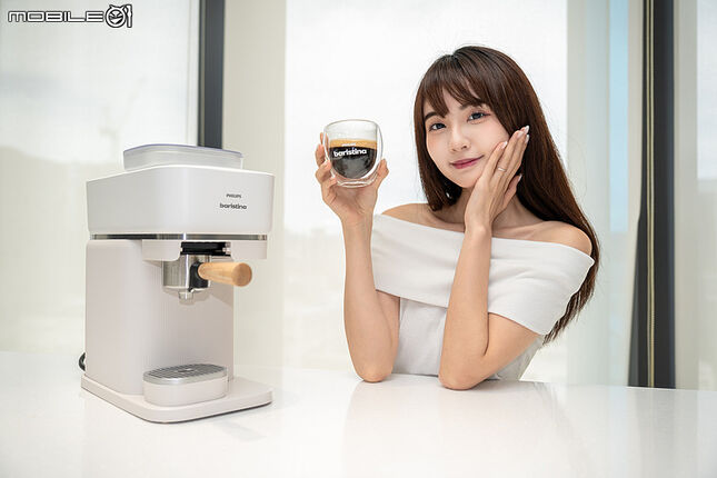 飛利浦 Philips Baristina 一滑即萃義式咖啡機開箱實測｜一滑完成現磨咖啡，讓每天在家喝精品咖啡變得更簡單