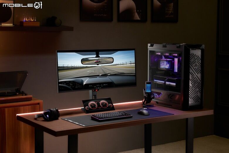 ROG 推出 Strix OLED XG34WCDMS 34 吋 280Hz 寬曲面電競螢幕 還有 12.3 吋觸控輔助螢幕 Strix XG129C