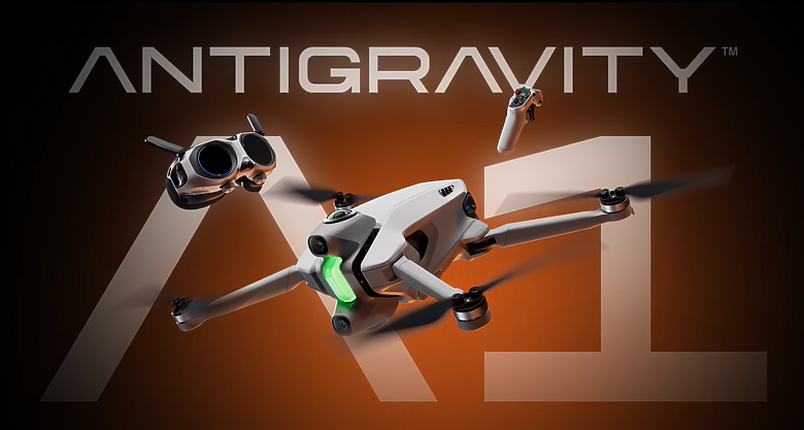 先飛行，後運鏡「Antigravity A1」攜手 Insta360 打造 8K 全景無人機！