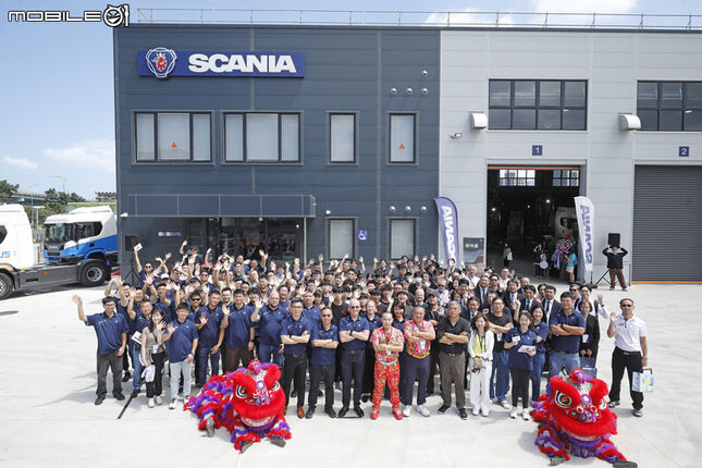 Scania 打造全台最大商用車後勤據點，3,600坪八里全新服務廠正式揭幕