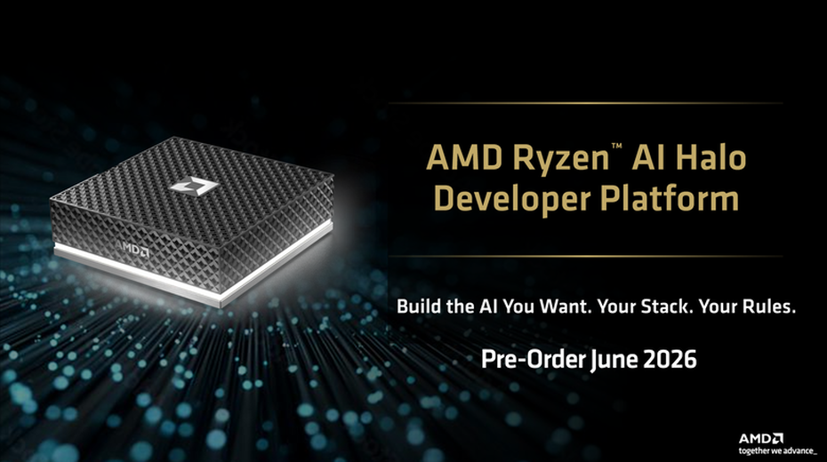 AMD 正式宣布 Ryzen AI Halo 將在下個月開始預購 提供 x86 平台更強本地端算力 最高支援 192GB 記憶體的 Ryzen AI Max 400 系列也將登場