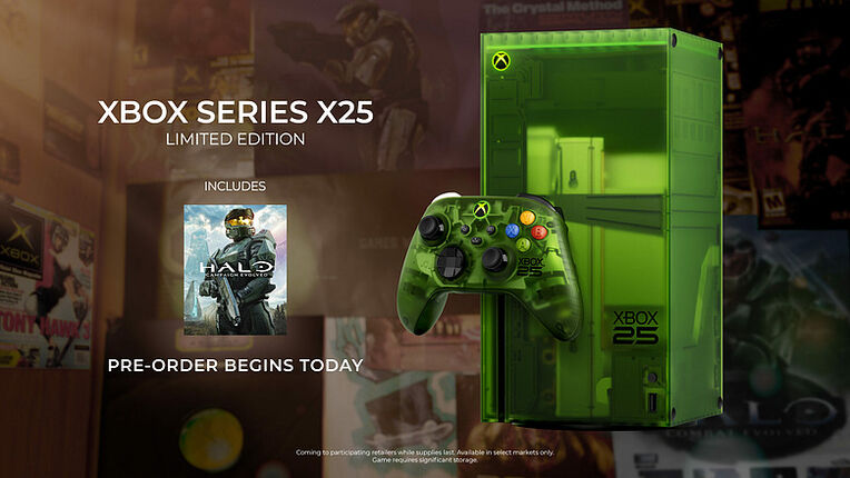 Xbox 25 週年限定系列開放預購｜台灣僅引進透明綠手把，實體光碟也能轉為數位授權！