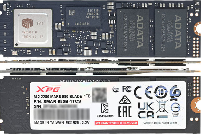 XPG MARS 980 BLADE 1TB PCIe Gen5 M.2 2280 SSD開箱
