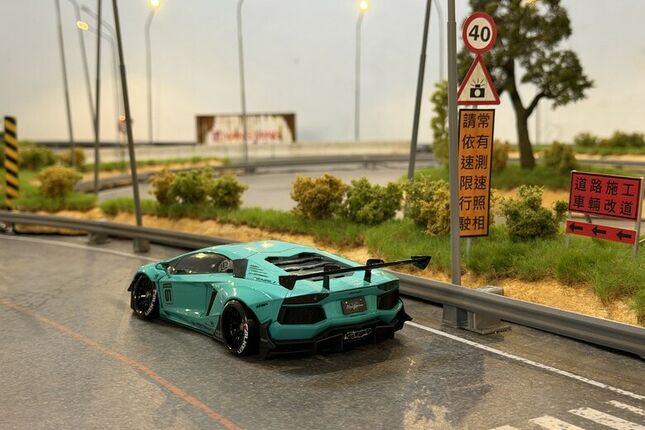 【遙控模型】LB★Works Lamborghini Aventador Limited Editon Ver.2 - DriftArt 4 蒂芙妮藍